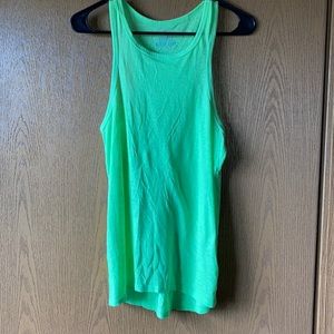 Neon green active tank